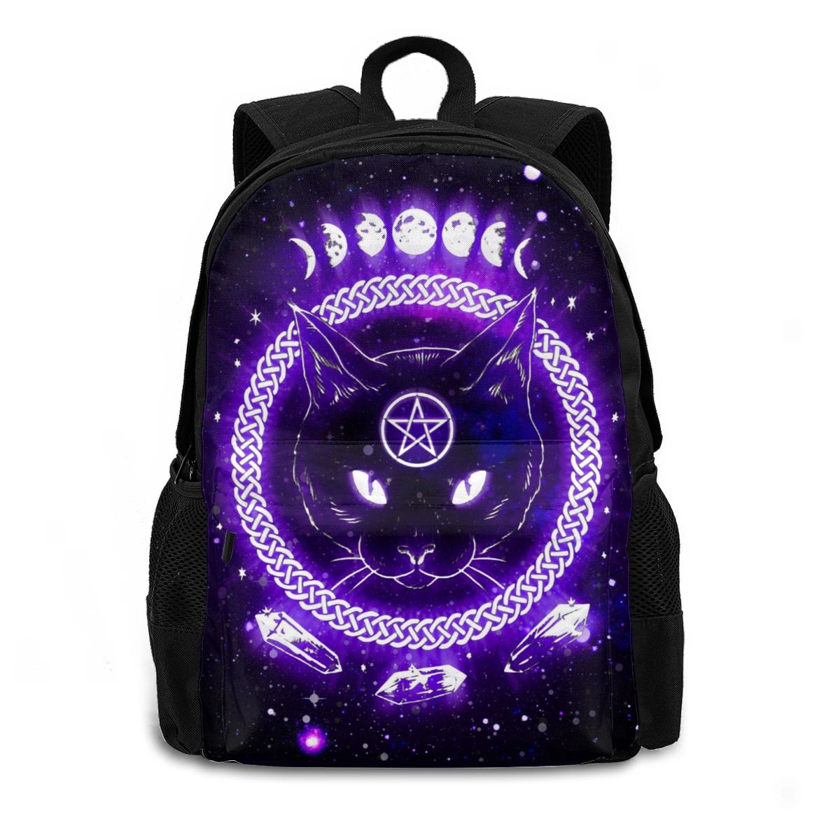 Wicca / Pentagram mintás nagy méretű hátizsák