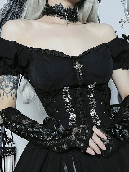 Gothic Princess Lace-Up Dress